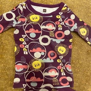 Tea Collection girls pajama set size 2